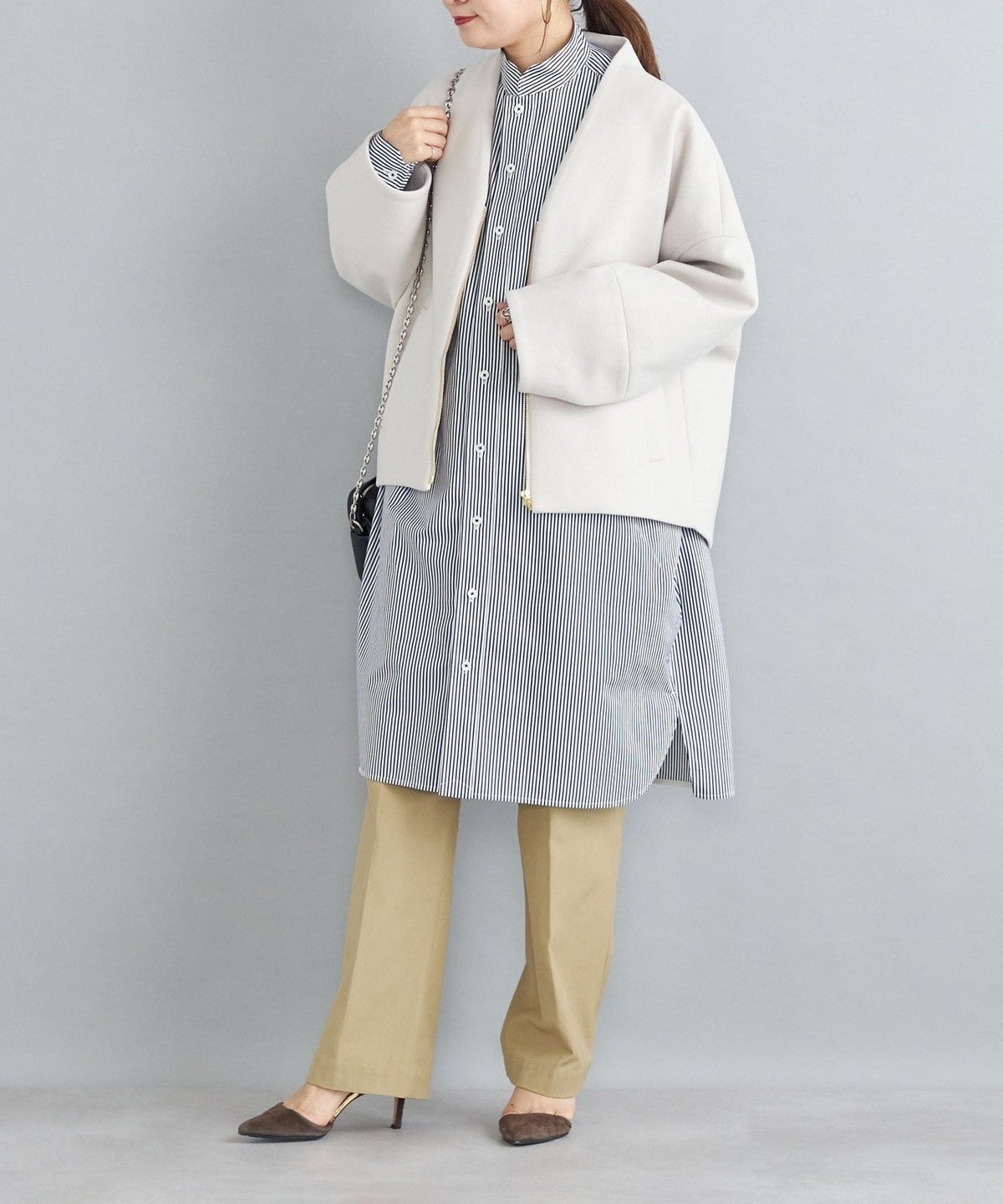 〈手洗い可能〉コクーンジップブルゾン 22FW