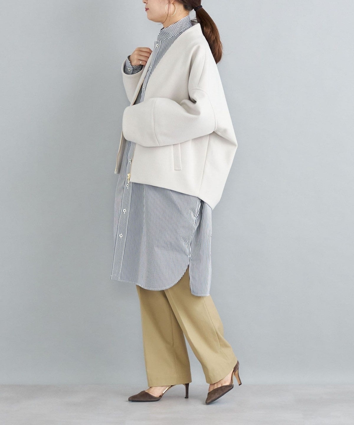 〈手洗い可能〉コクーンジップブルゾン 22FW