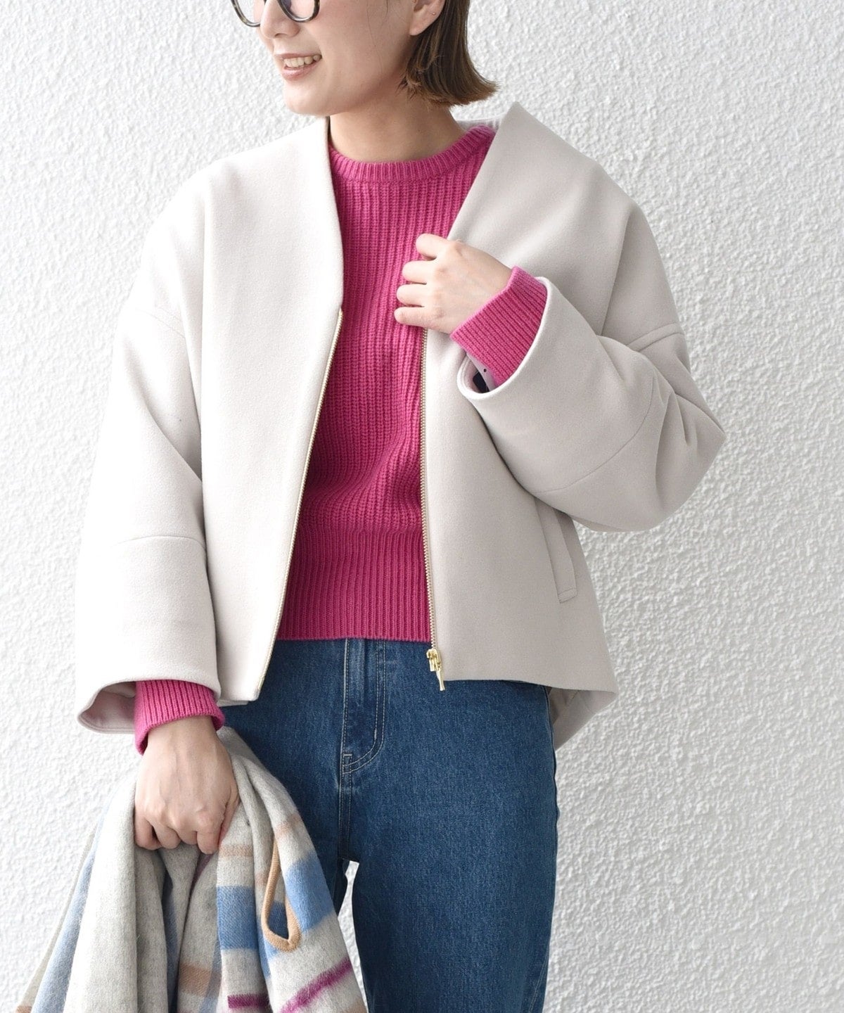 〈手洗い可能〉コクーンジップブルゾン 22FW