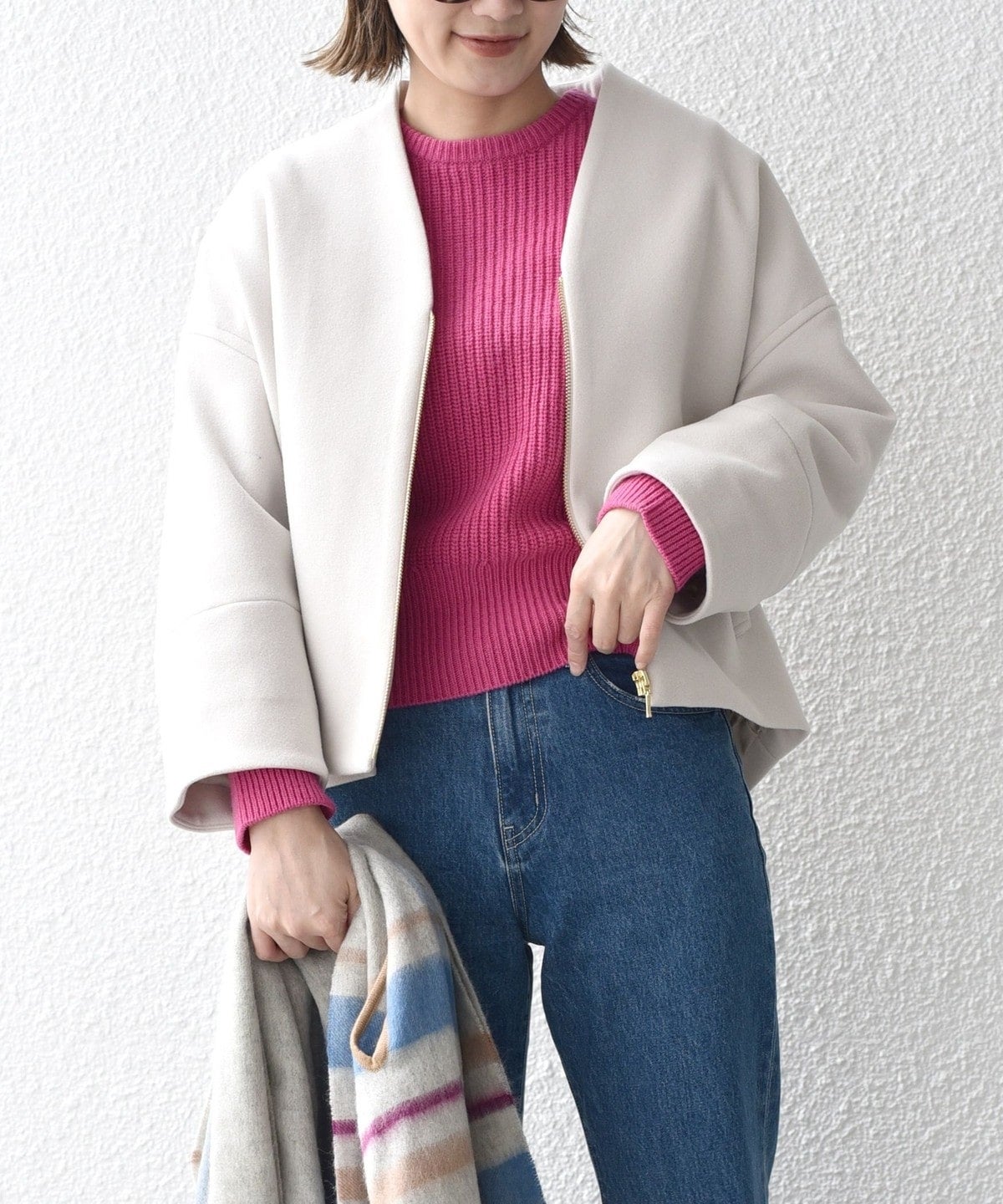 〈手洗い可能〉コクーンジップブルゾン 22FW