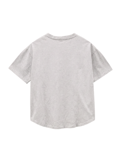 【SHIPS any別注】THE KNiTS:〈洗濯機可能〉ラウンドヘム ロゴ ショート TEE