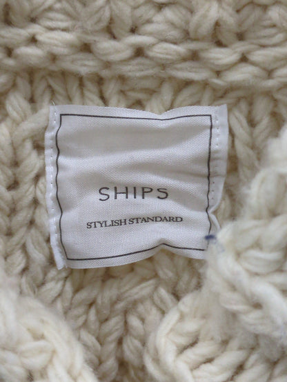 SHIPS:SHAWL/C HAND KNIT VEST 15FW