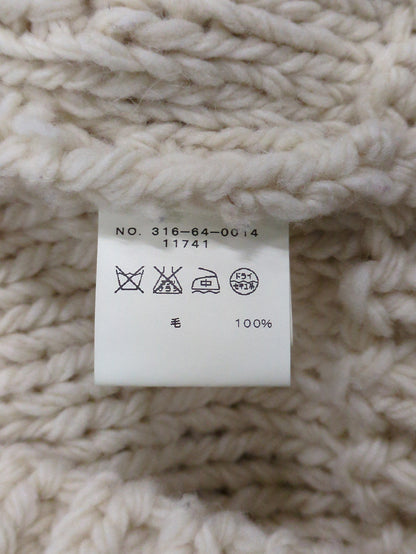 SHIPS:SHAWL/C HAND KNIT VEST 15FW