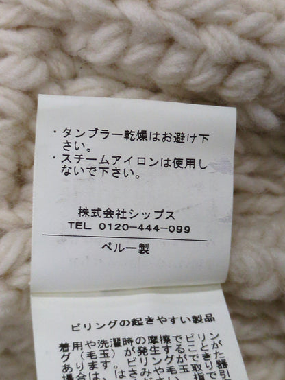 SHIPS:SHAWL/C HAND KNIT VEST 15FW