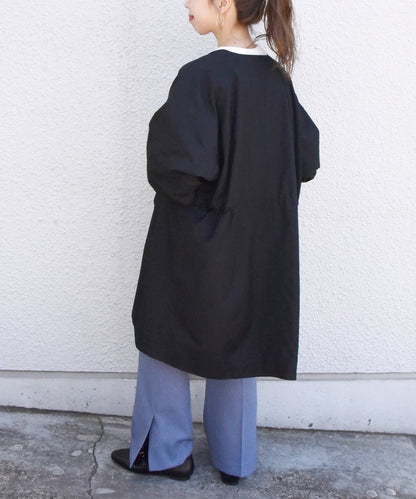 SHIPS any:〈撥水〉ノーカラー テント モッズ コート