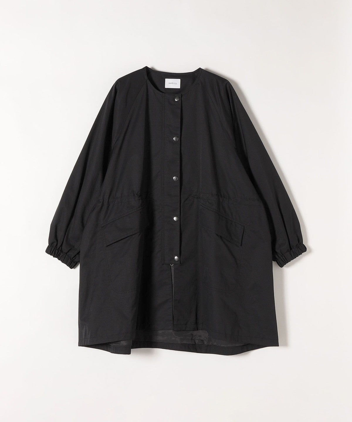 SHIPS any:〈撥水〉ノーカラー テント モッズ コート