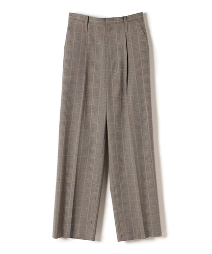 〈手洗い可能〉先染めブリティッシュチェックパンツ