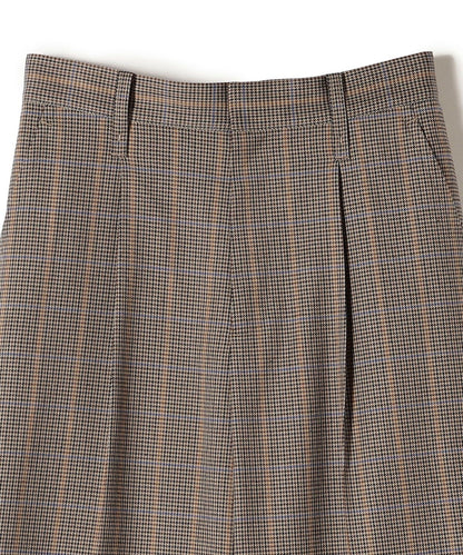 〈手洗い可能〉先染めブリティッシュチェックパンツ