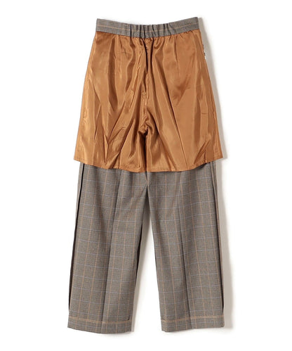 〈手洗い可能〉先染めブリティッシュチェックパンツ