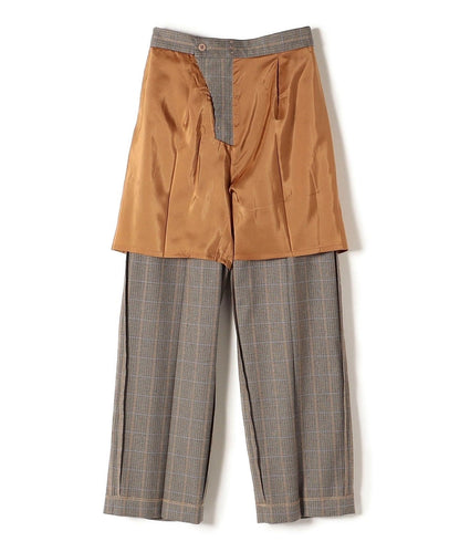 〈手洗い可能〉先染めブリティッシュチェックパンツ