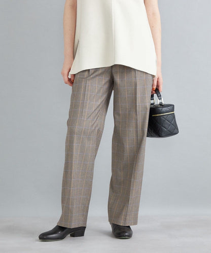 〈手洗い可能〉先染めブリティッシュチェックパンツ