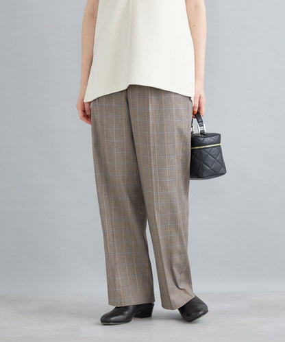 〈手洗い可能〉先染めブリティッシュチェックパンツ