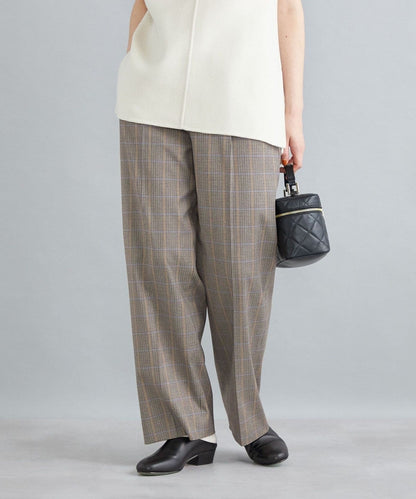 〈手洗い可能〉先染めブリティッシュチェックパンツ