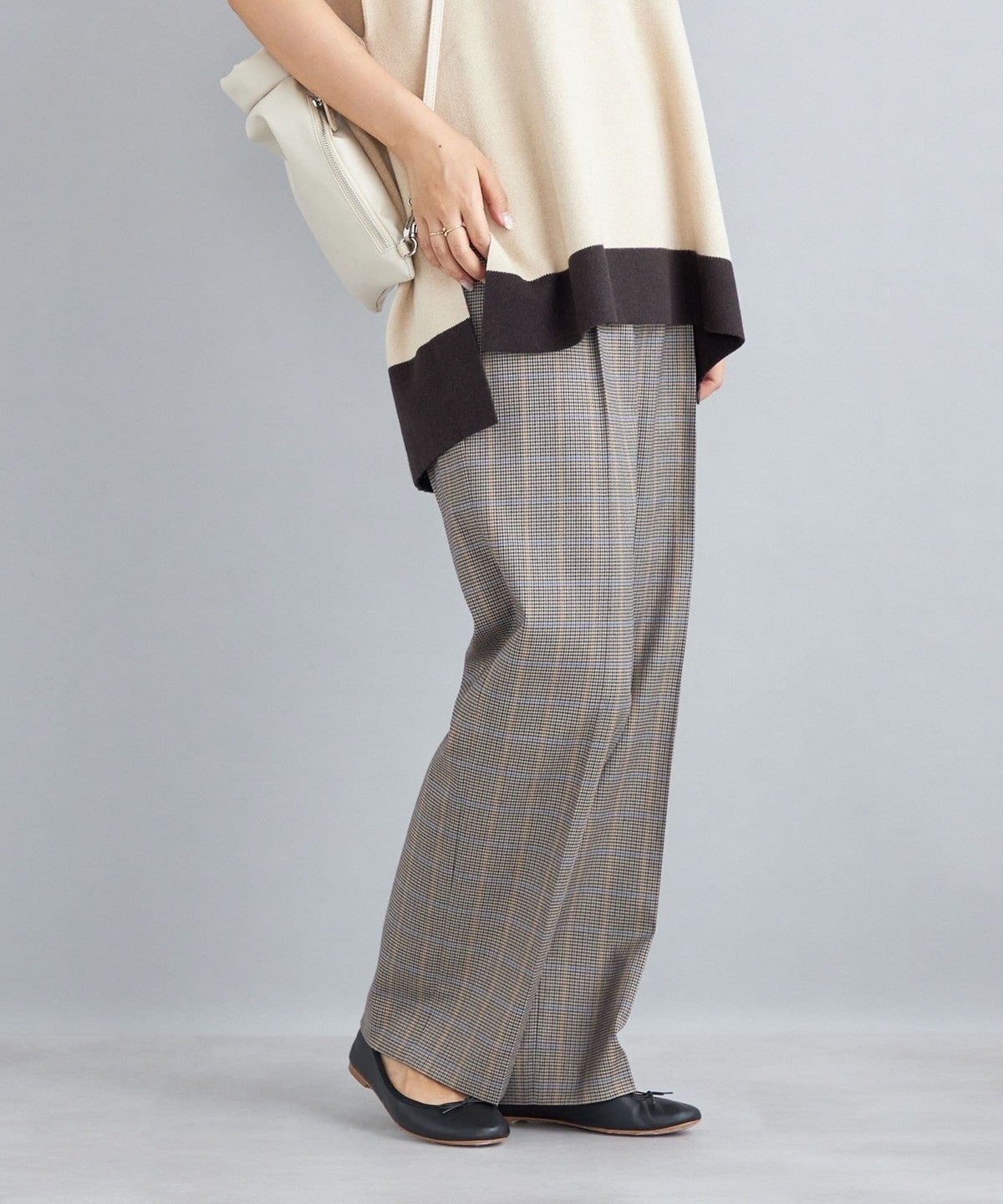 〈手洗い可能〉先染めブリティッシュチェックパンツ