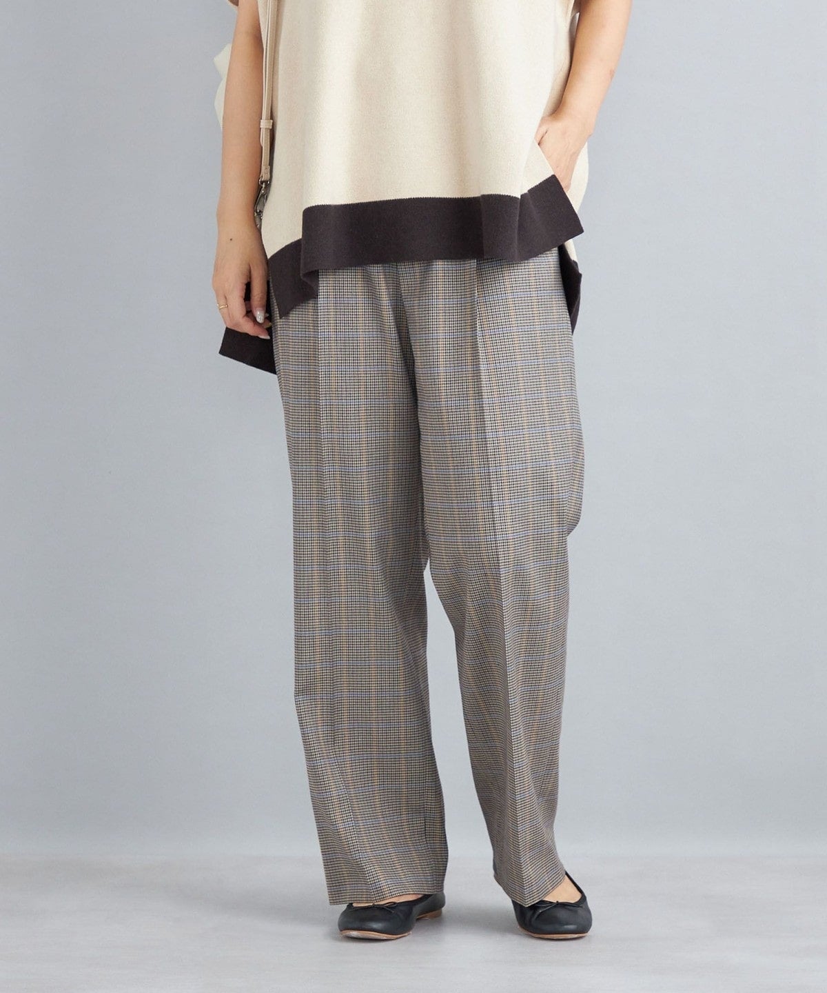 〈手洗い可能〉先染めブリティッシュチェックパンツ