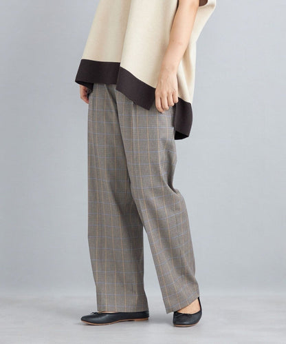 〈手洗い可能〉先染めブリティッシュチェックパンツ