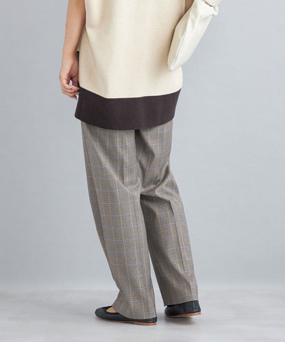 〈手洗い可能〉先染めブリティッシュチェックパンツ