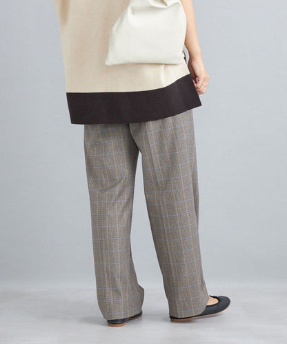 〈手洗い可能〉先染めブリティッシュチェックパンツ