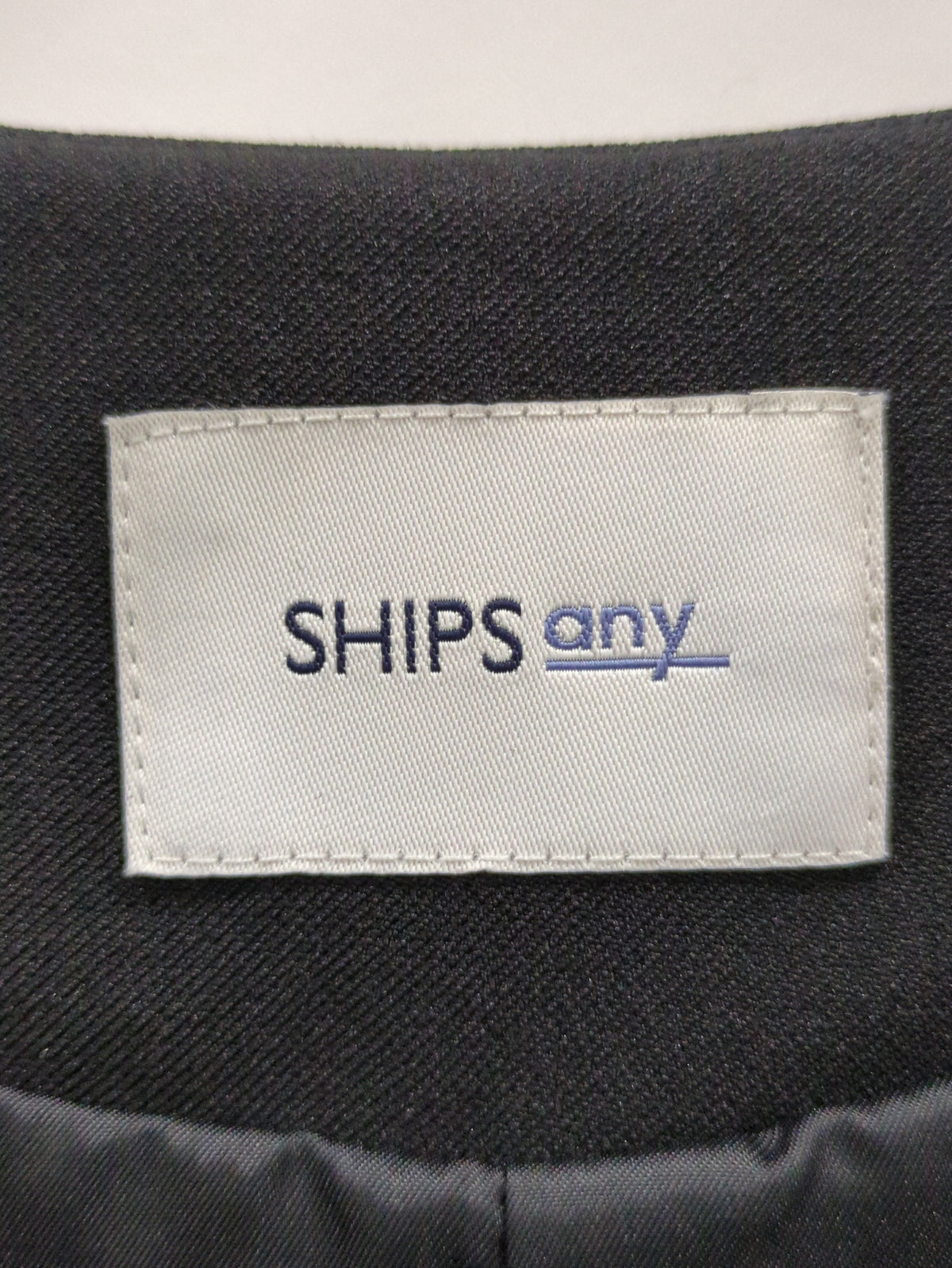 SHIPS any:〈ウォッシャブル〉ノーカラー ジレ