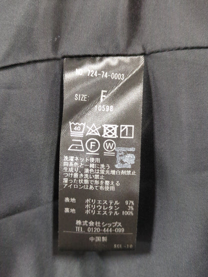 SHIPS any:〈ウォッシャブル〉ノーカラー ジレ