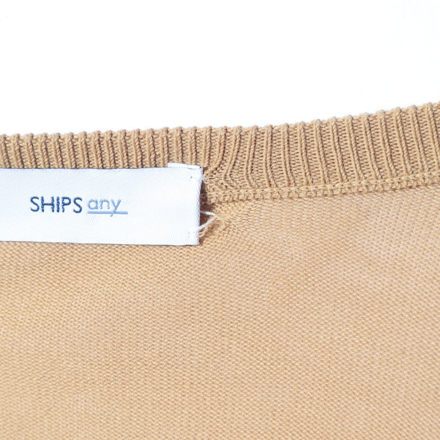 SHIPS any:クルーネックニットカーディガン