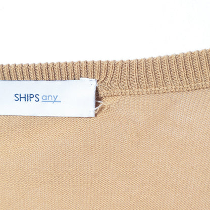 SHIPS any:クルーネックニットカーディガン