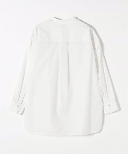 SHIPS any:〈洗濯機可能〉REPREVE バンド カラー シャツ