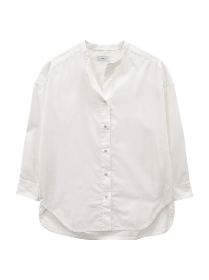 SHIPS any:〈洗濯機可能〉REPREVE バンド カラー シャツ