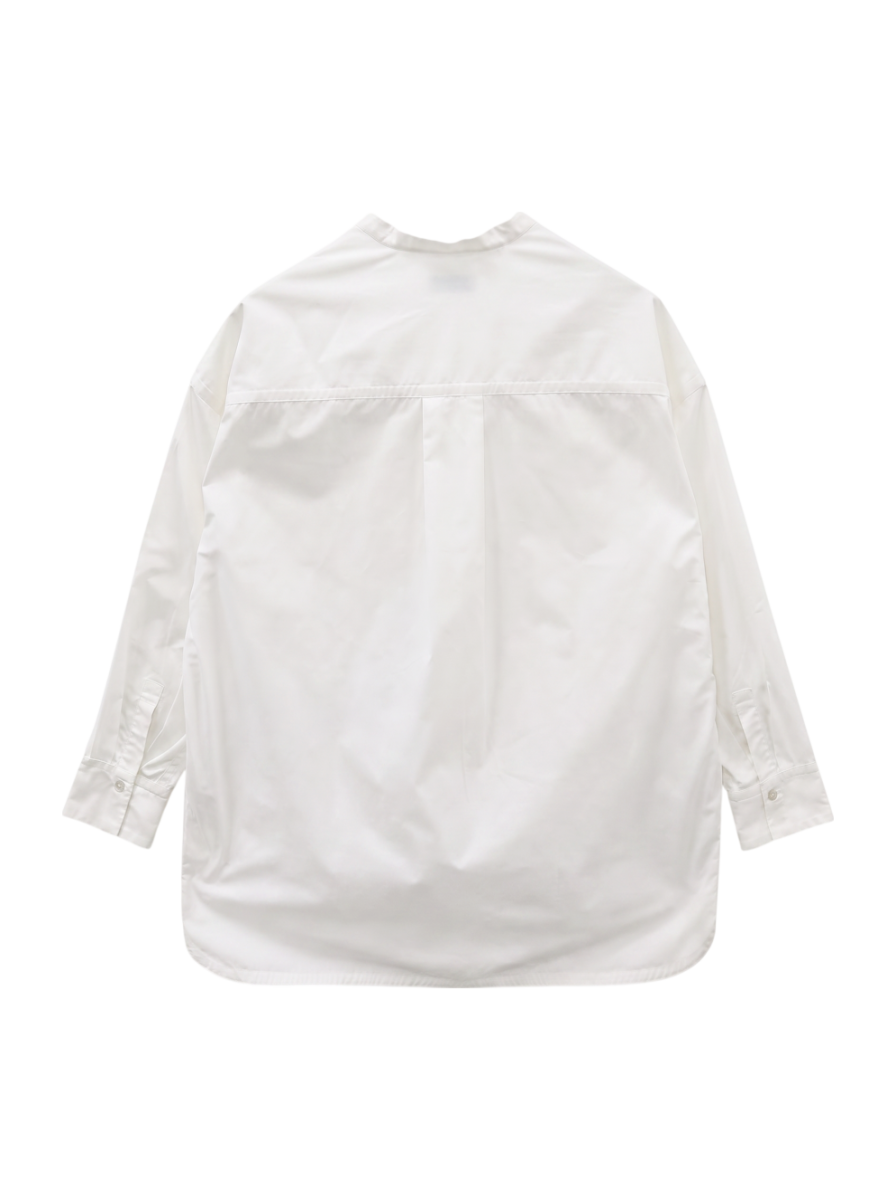 SHIPS any:〈洗濯機可能〉REPREVE バンド カラー シャツ