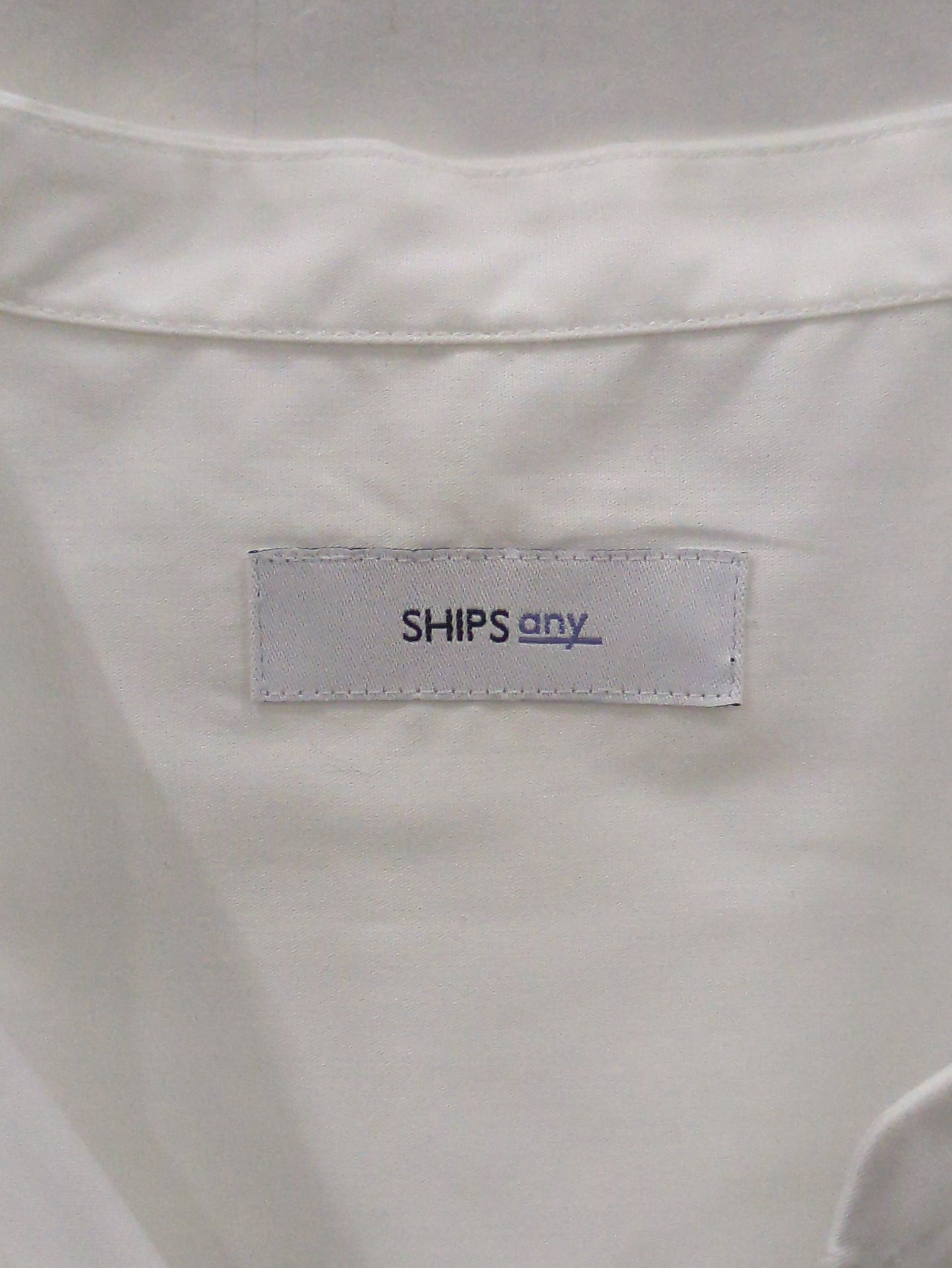 SHIPS any:〈洗濯機可能〉REPREVE バンド カラー シャツ
