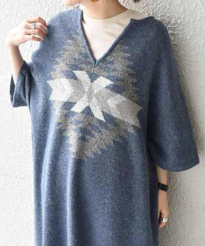 PENDLTON: カフタンニットワンピース