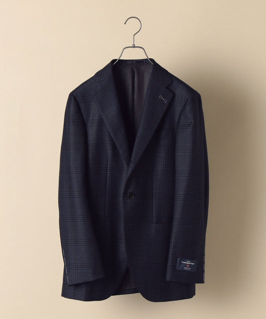 SD: エルメネジルド ゼニア  トラベラー ホップサック ネイビー グレンチェック ジャケット