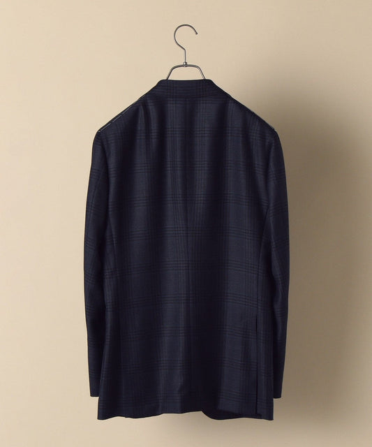 SD: エルメネジルド ゼニア  トラベラー ホップサック ネイビー グレンチェック ジャケット