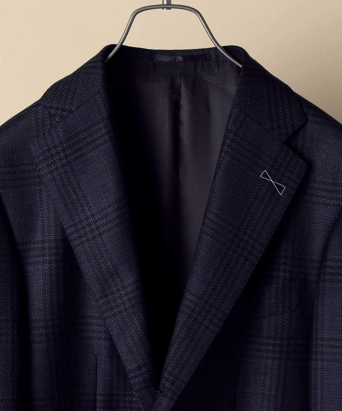 SD: エルメネジルド ゼニア  トラベラー ホップサック ネイビー グレンチェック ジャケット