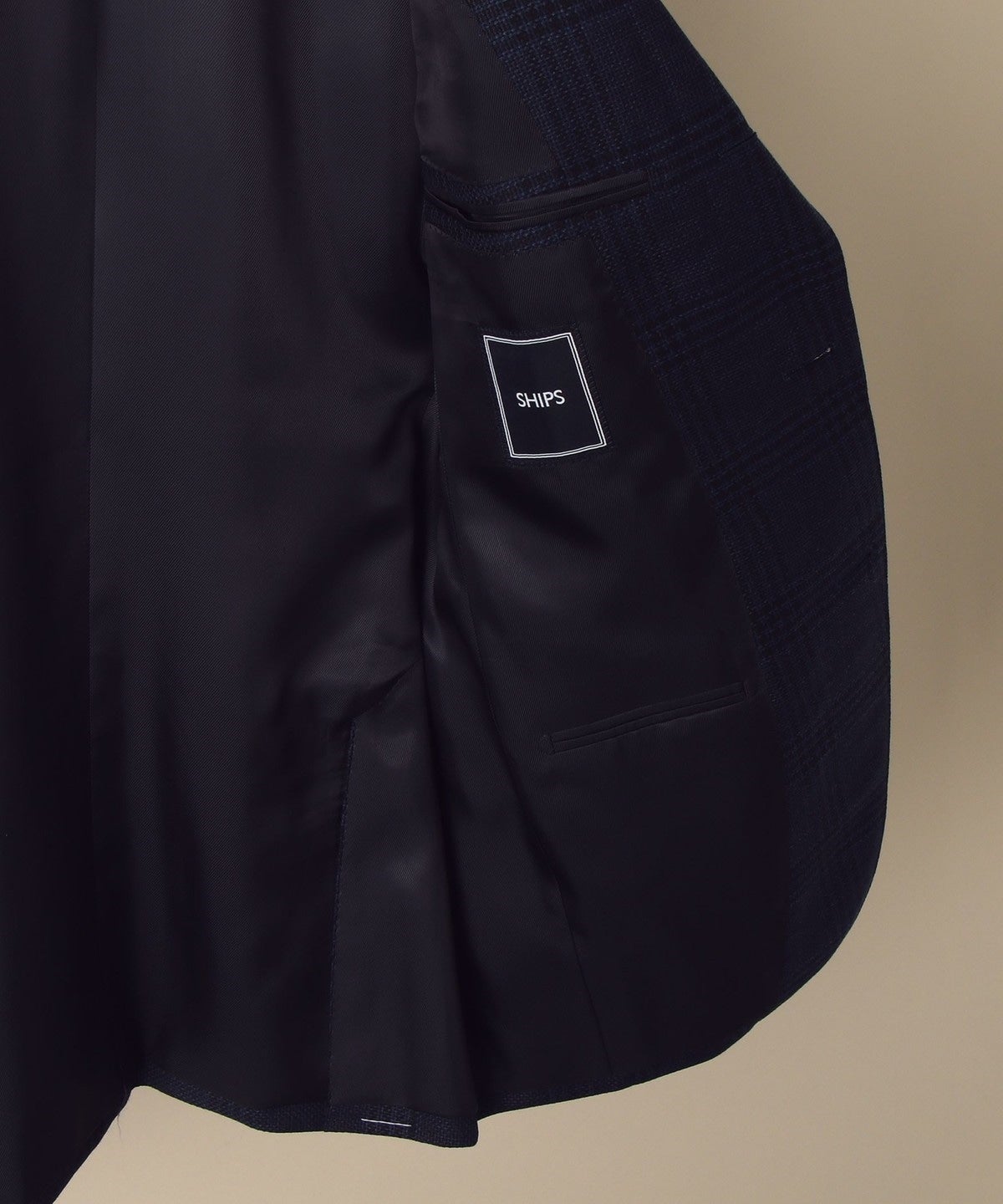 SD: エルメネジルド ゼニア  トラベラー ホップサック ネイビー グレンチェック ジャケット