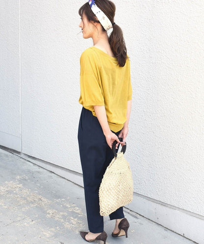 〈手洗い可能〉ウォッシャブルテーパードパンツ