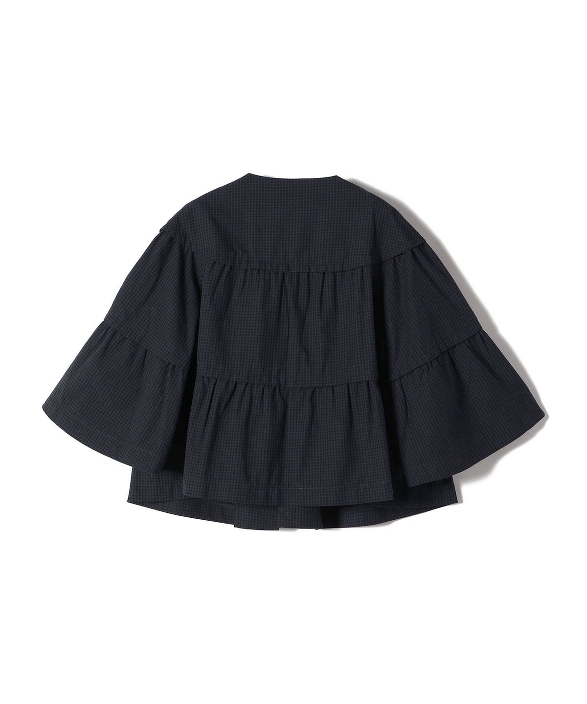 Nell:スモール ギンガム チェック ティアード ボレロ