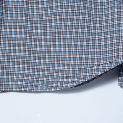 SD: 【ウォッシュド】 タータンチェック ホリゾンタルカラー シャツ