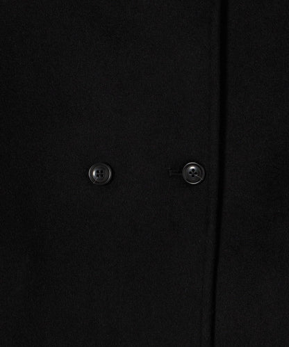 SHIPS any: ノンミュールジングウール ノーカラー ショート コート