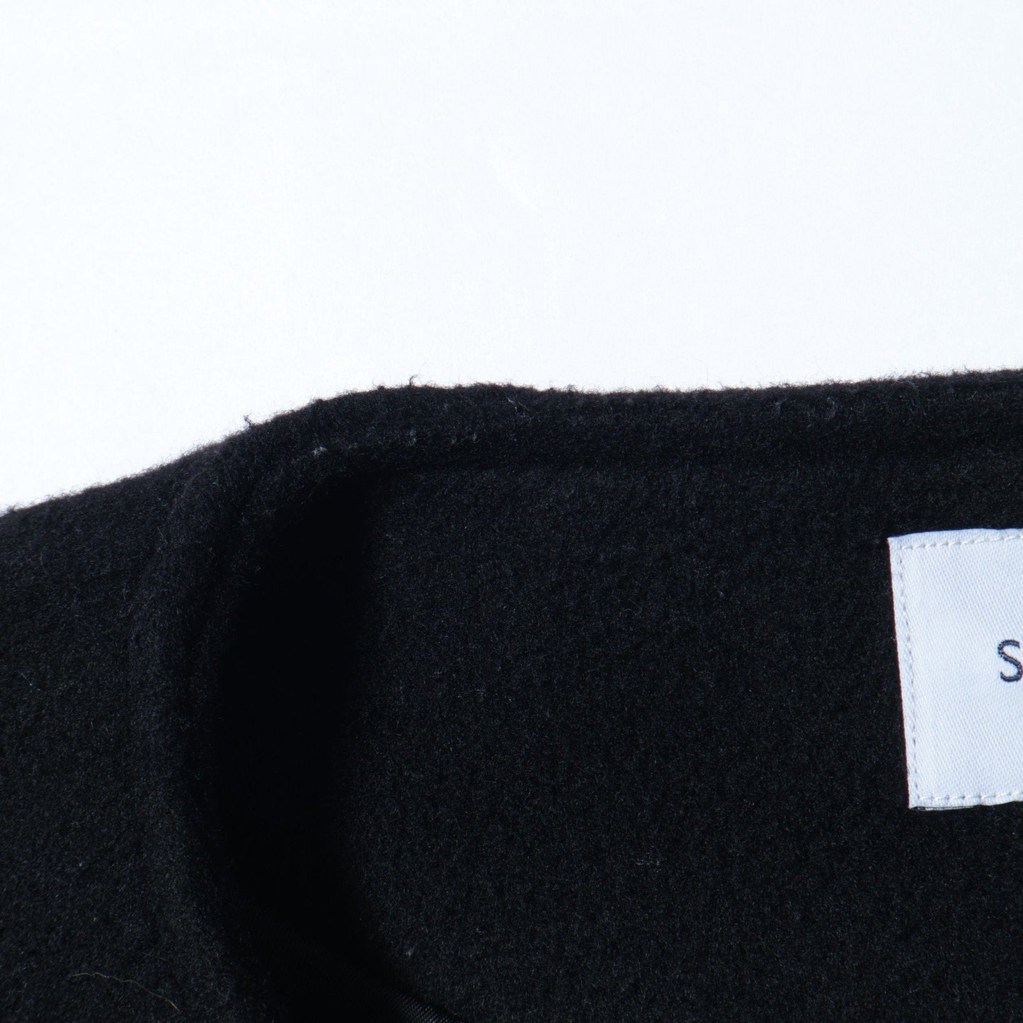 SHIPS any: ノンミュールジングウール ノーカラー ショート コート