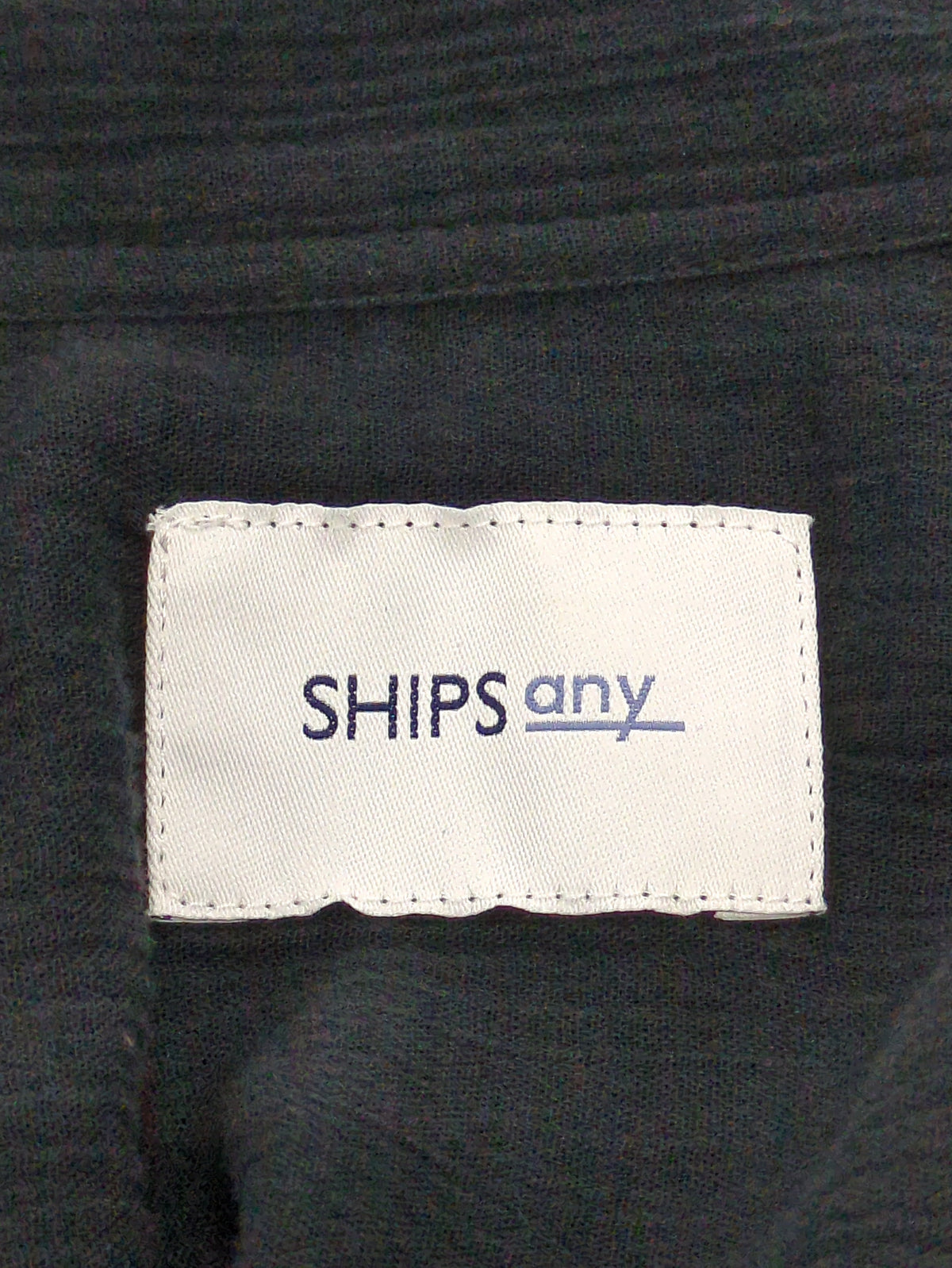 SHIPS any:〈ウォッシャブル〉オーガニックコットン クレープ シャツ ワンピース