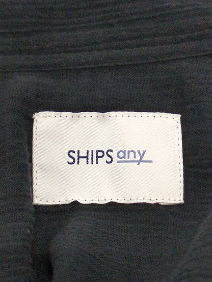 SHIPS any:〈ウォッシャブル〉オーガニックコットン クレープ シャツ ワンピース