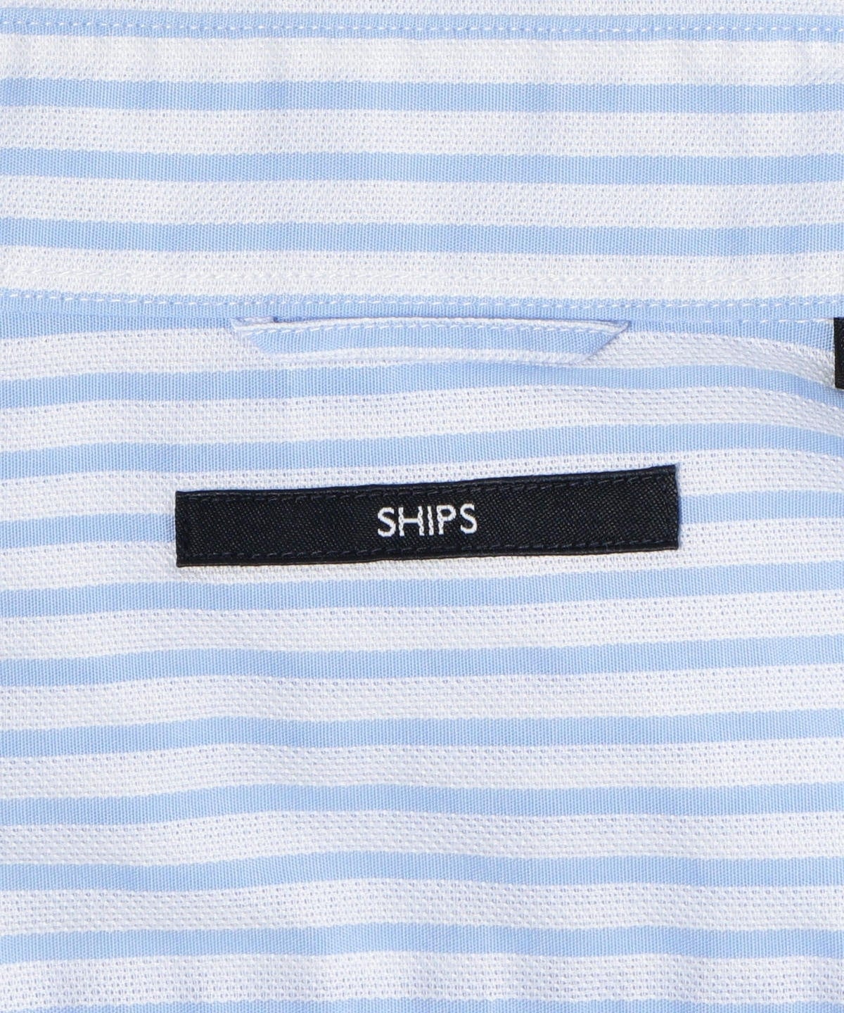 SHIPS: セミワイド レノクロス ストライプ シャツ