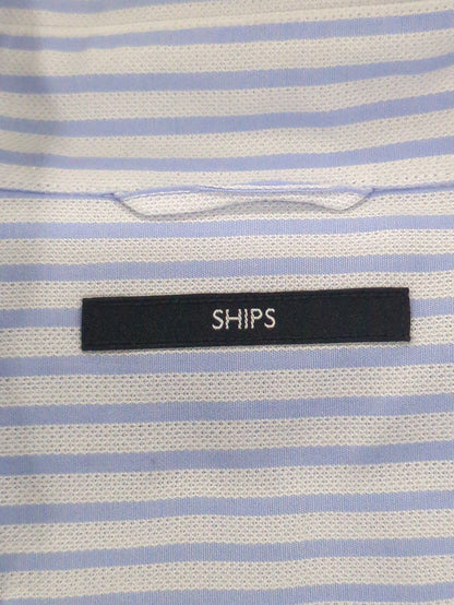 SHIPS: セミワイド レノクロス ストライプ シャツ