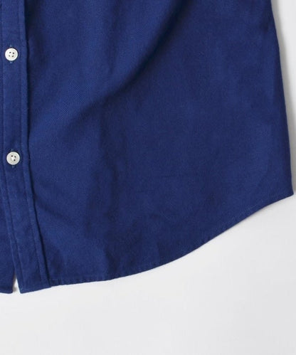 SHIPS: ペルヴィアン ピマ セミワイドカラー ソリッド ネルシャツ