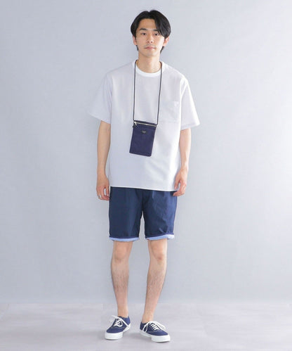 SHIPS: COOLMAX(R) シアサッカー ストライプ クルーネック Tシャツ