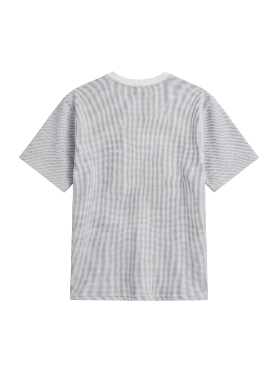 SHIPS: COOLMAX(R) シアサッカー ストライプ クルーネック Tシャツ