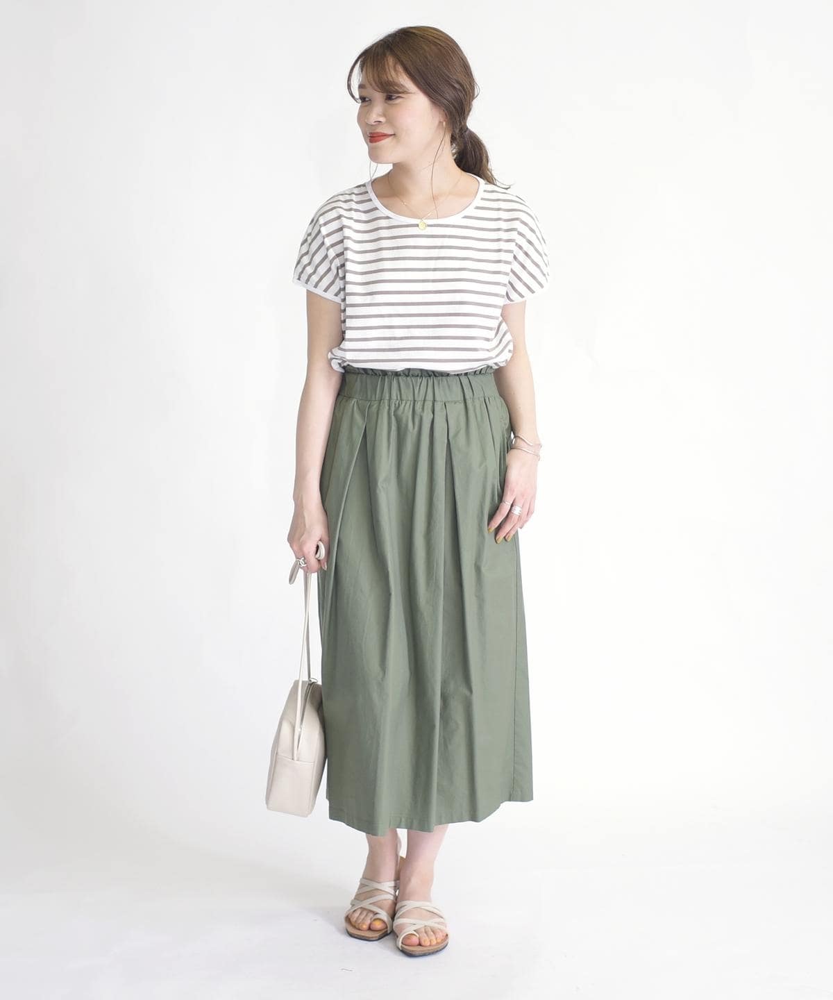 SHIPS Days STANDARD:DAILY FANCTION クルーネックTee border