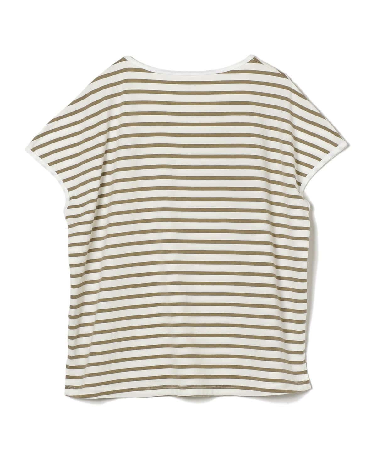 SHIPS Days STANDARD:DAILY FANCTION クルーネックTee border