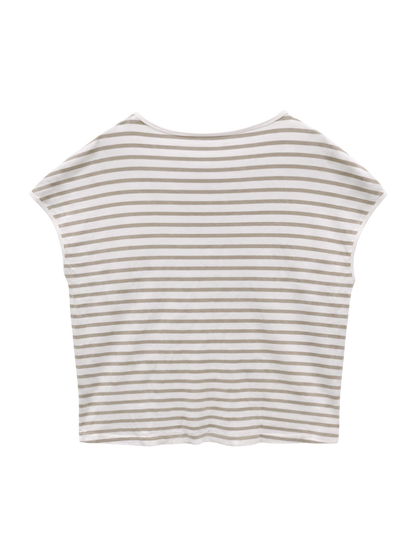SHIPS Days STANDARD:DAILY FANCTION クルーネックTee border